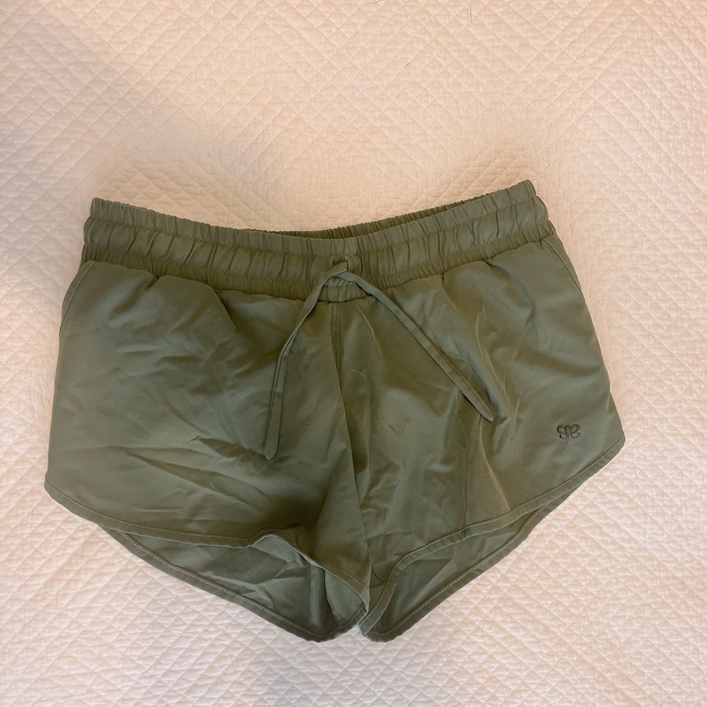 Albion Fit olive green shorts